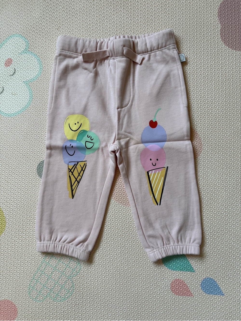 Stella McCartney Pale Pink Ice Cream Cone Jogger Pants